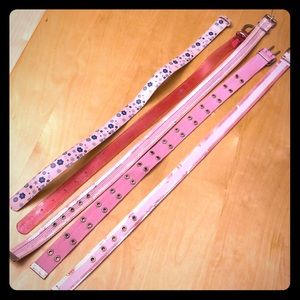 Girls Pink belt lot